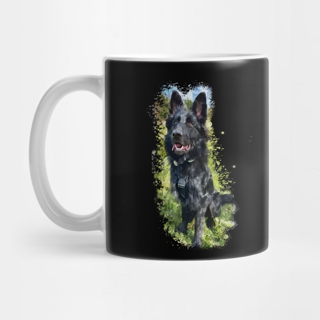 german shepherd dog by Ginstore